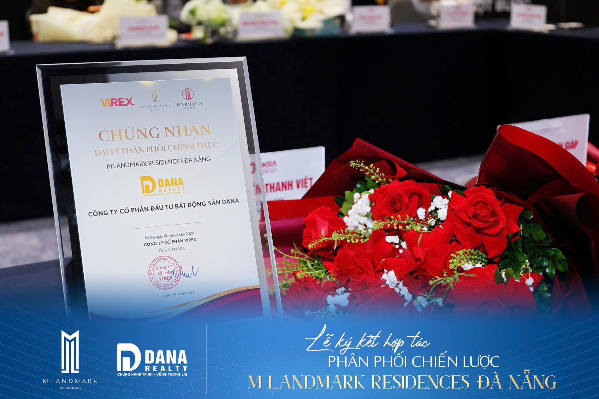 Chứng nhận Đại lý phân phối chính thức - Dana Realty